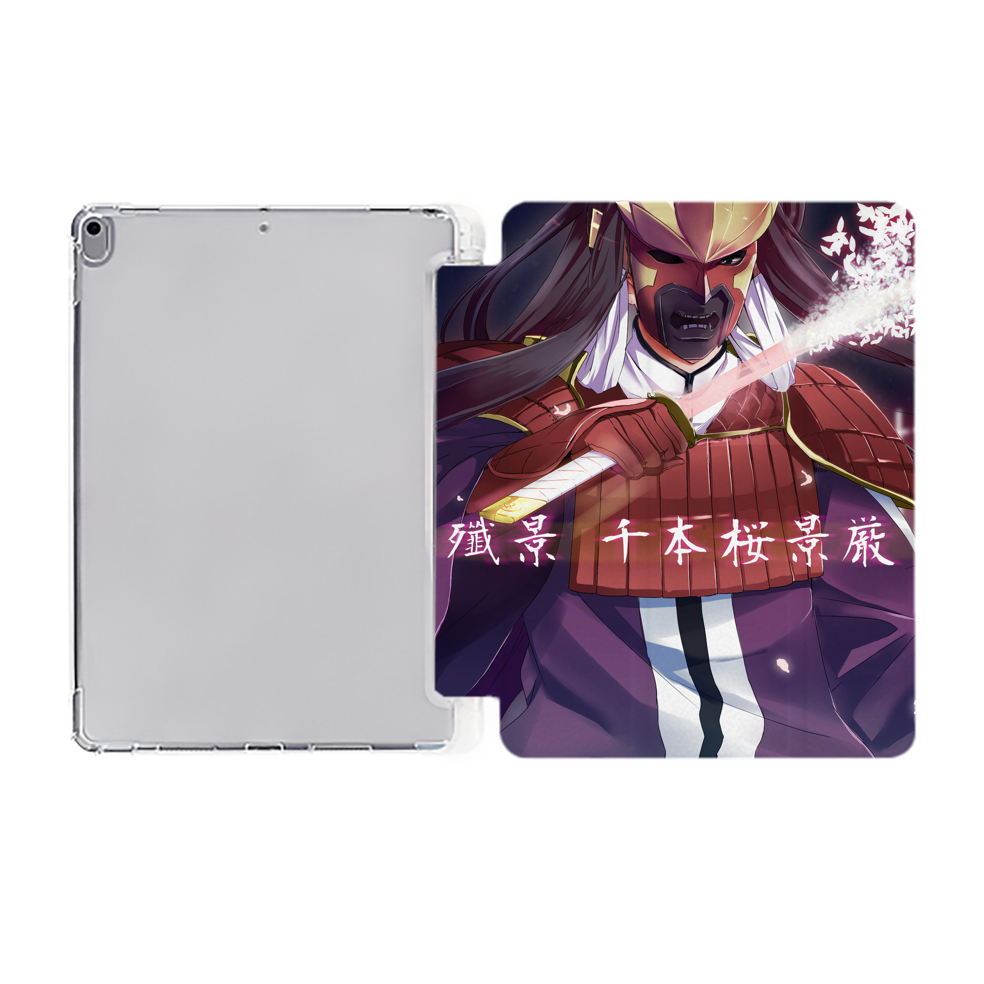 （画像用） ブリーチ BLEACH IPad ケース ペン収納付き 三つ折りスタンド PUレザー×シリコン 対応機種9.5/10.5/10.9インチ